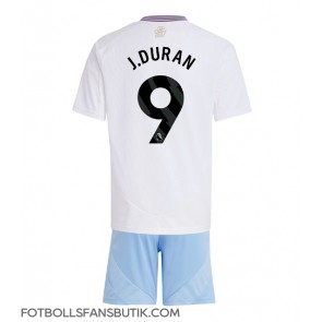 Aston Villa Jhon Duran #9 Replika Bortatröja Barn 2024-25 Kortärmad (+ Korta byxor)